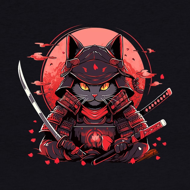 samurai cat by fancy ghost